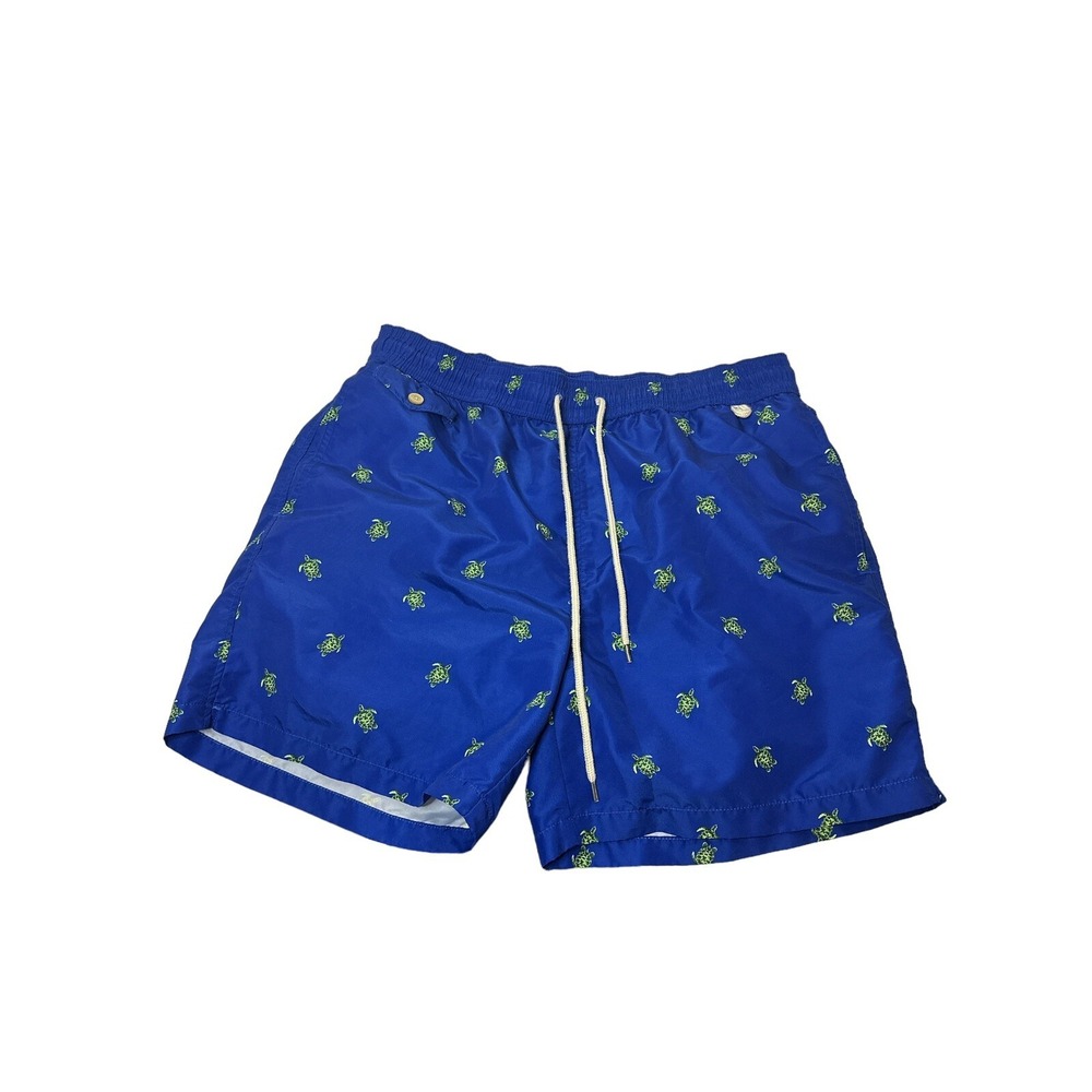 Polo Ralph Lauren Swim Trunks With Mesh Lining Size Large Blue With Turtles
